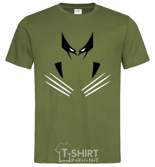 Men's T-Shirt Wolverine claws millennial-khaki фото