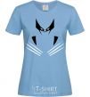 Women's T-shirt Wolverine claws sky-blue фото