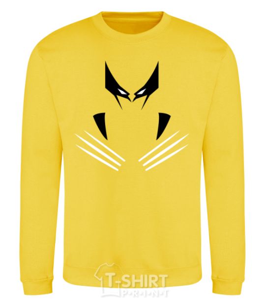 Sweatshirt Wolverine claws yellow фото