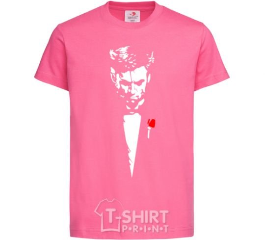 Детская футболка Хью Джекман Ярко-розовый фото