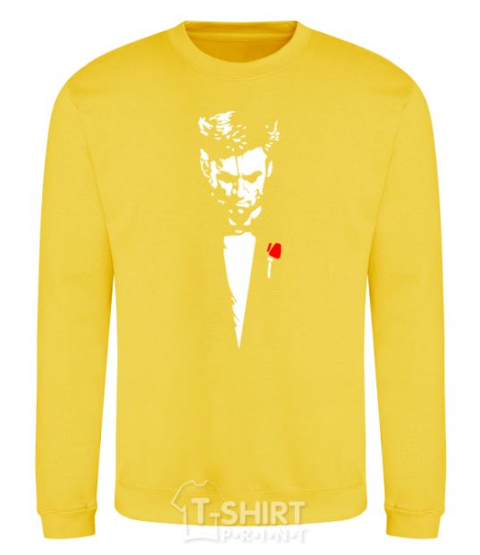 Sweatshirt Hugh Jackman yellow фото