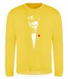 Sweatshirt Hugh Jackman yellow фото