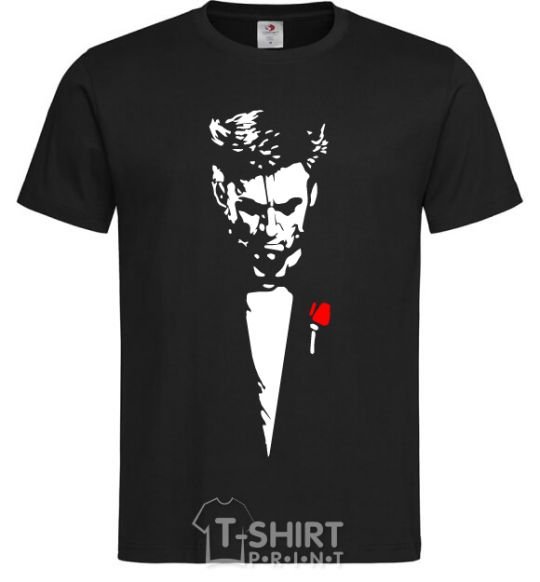 Men's T-Shirt Hugh Jackman black фото