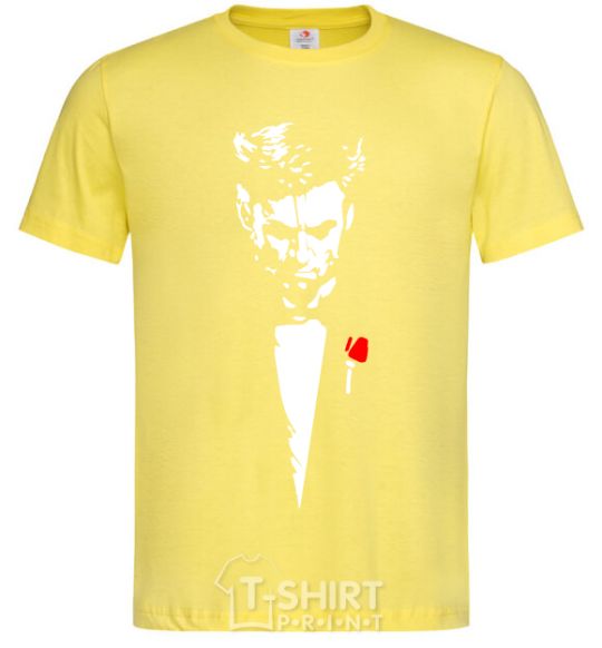 Men's T-Shirt Hugh Jackman cornsilk фото