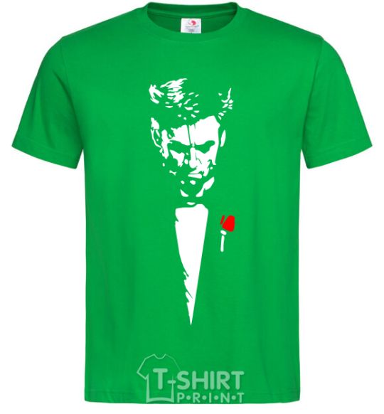 Men's T-Shirt Hugh Jackman kelly-green фото