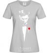 Women's T-shirt Hugh Jackman grey фото