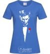 Women's T-shirt Hugh Jackman royal-blue фото