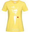 Women's T-shirt Hugh Jackman cornsilk фото