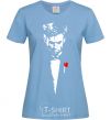 Women's T-shirt Hugh Jackman sky-blue фото