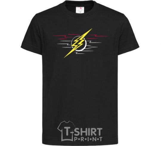 Детская футболка Flash logo lights Черный фото