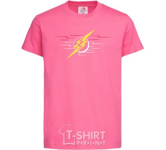Kids T-shirt Flash logo lights heliconia фото
