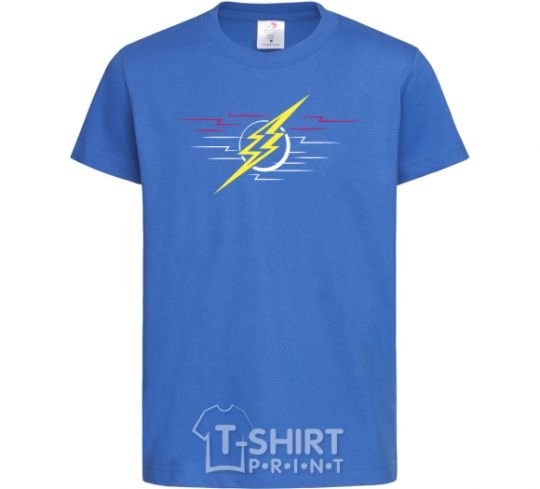 Kids T-shirt Flash logo lights royal-blue фото