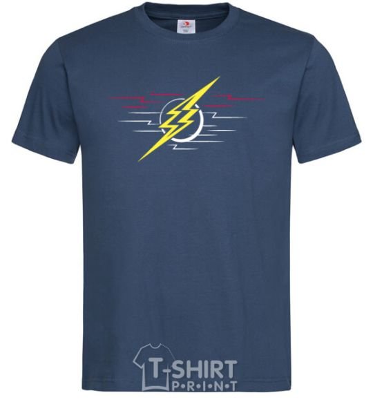 Men's T-Shirt Flash logo lights navy-blue фото