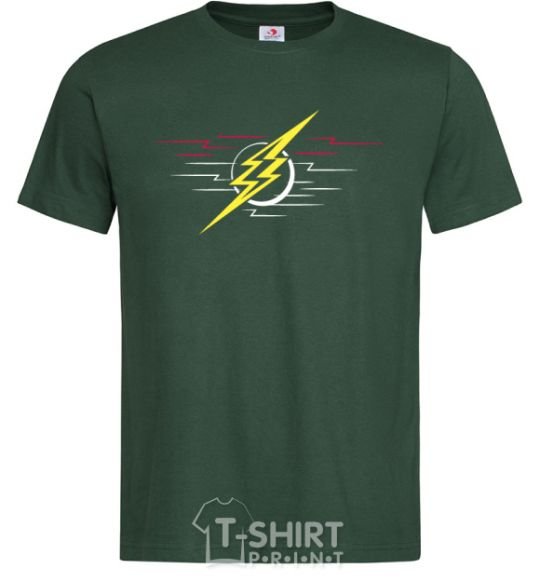 Men's T-Shirt Flash logo lights bottle-green фото