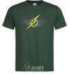 Men's T-Shirt Flash logo lights bottle-green фото