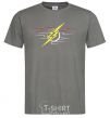 Men's T-Shirt Flash logo lights dark-grey фото