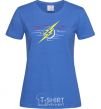 Женская футболка Flash logo lights Ярко-синий фото