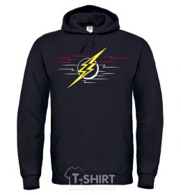 Men`s hoodie Flash logo lights black фото