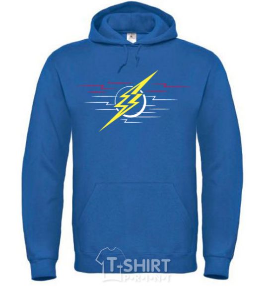 Men`s hoodie Flash logo lights royal фото