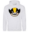 Men`s hoodie Fun wolverine sport-grey фото