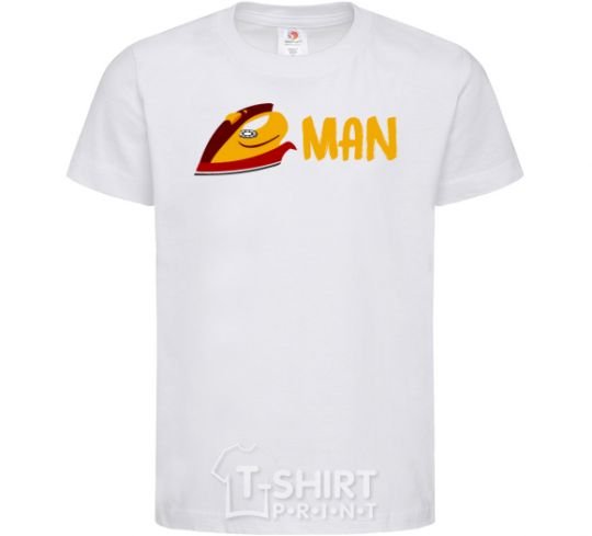 Kids T-shirt Man iron White фото