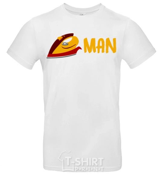 Мужская футболка Человек утюг Белый фото
