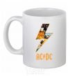 Ceramic mug AC DC rock White фото