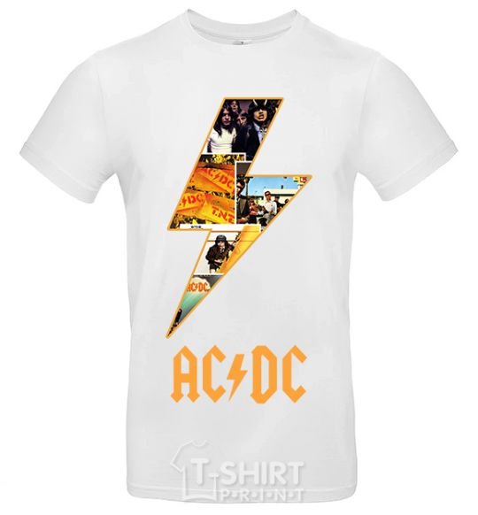 Men's T-Shirt AC DC rock White фото