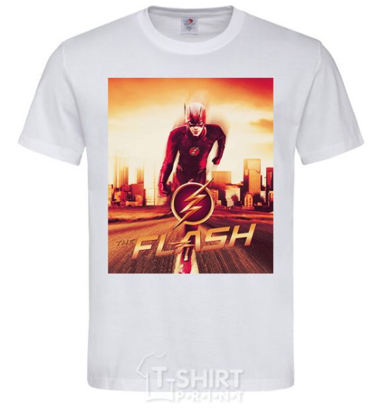 Мужская футболка The Flash Белый фото