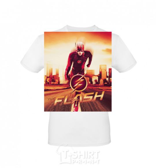 Men's T-Shirt The Flash White фото