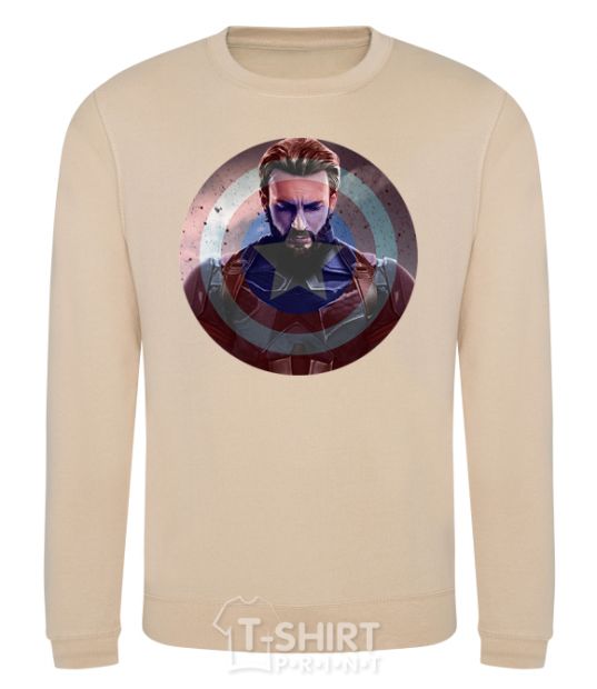 Sweatshirt Captain America Shield sand фото