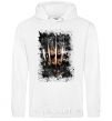 Men`s hoodie Wolverine splash White фото