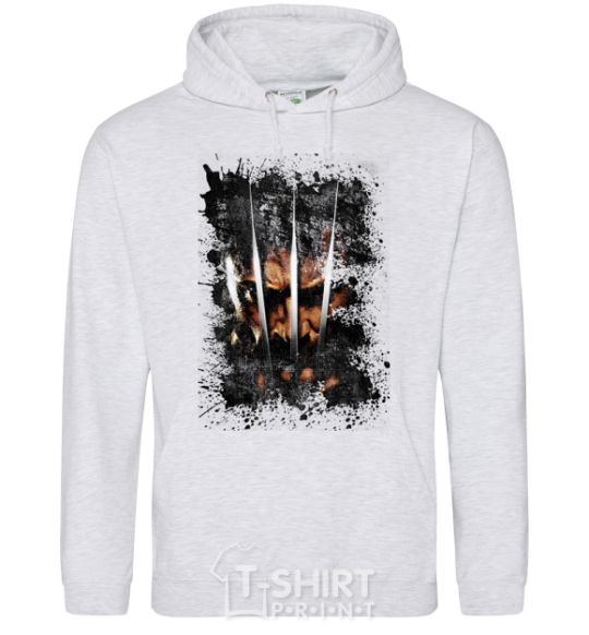 Men`s hoodie Wolverine splash sport-grey фото