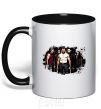 Mug with a colored handle Wolverine black фото