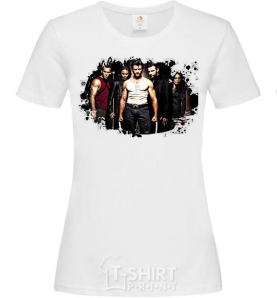 Women's T-shirt Wolverine White фото