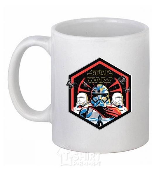 Ceramic mug Hexagon Star Wars White фото