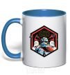 Mug with a colored handle Hexagon Star Wars royal-blue фото