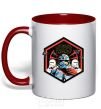 Mug with a colored handle Hexagon Star Wars red фото