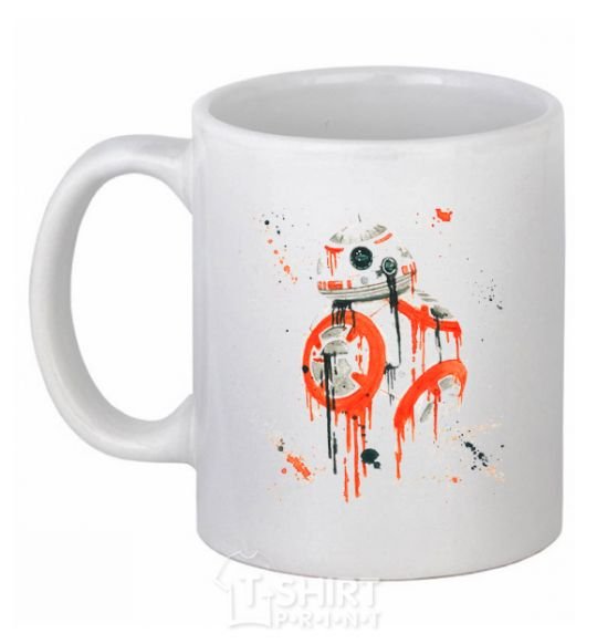 Ceramic mug BB-8 White фото