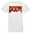 Men's T-Shirt DOOM logo White фото