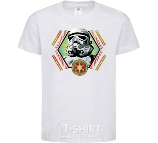 Kids T-shirt A framed stormtrooper White фото