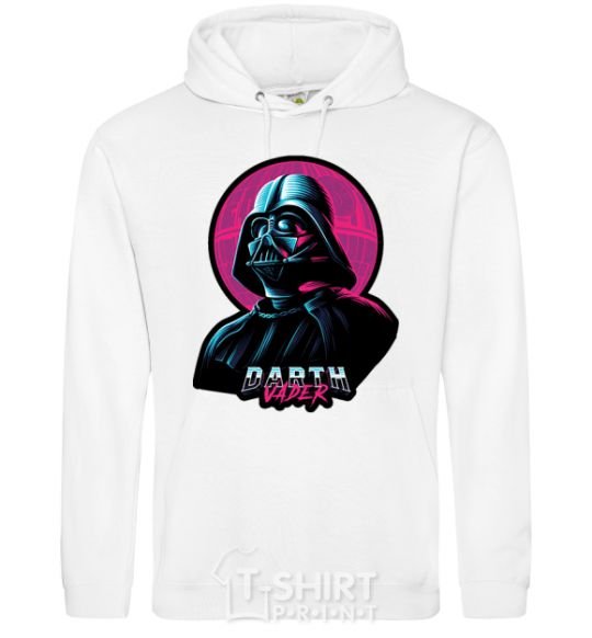 Men`s hoodie Darth Vader star White фото