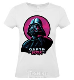 Women's T-shirt Darth Vader star White фото