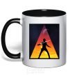 Mug with a colored handle Star Wars young Luk black фото