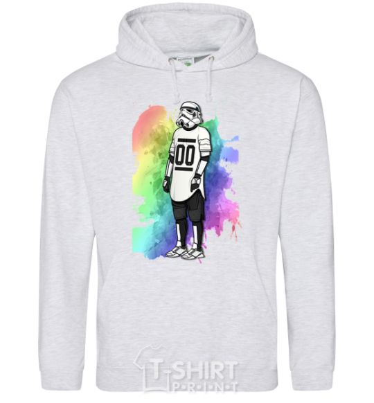 Men`s hoodie Stormtrooper spray sport-grey фото