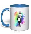 Mug with a colored handle Stormtrooper spray royal-blue фото