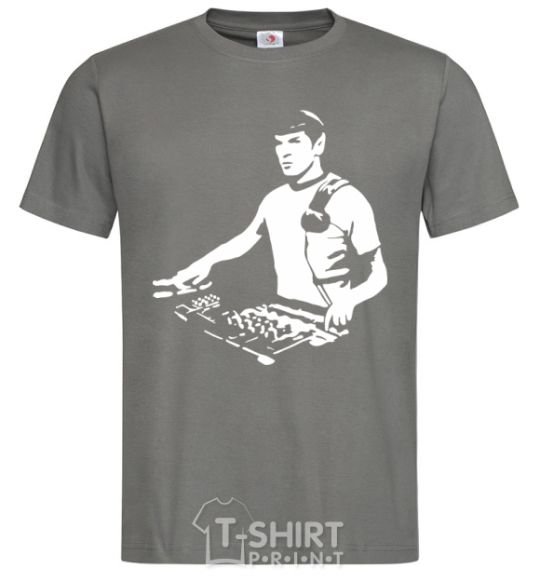 Men's T-Shirt Spock DJ dark-grey фото