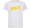 Детская футболка Solo word Белый фото