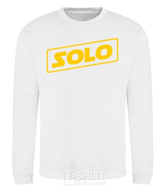 Sweatshirt Solo word White фото