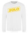 Sweatshirt Solo word White фото